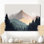 «Morning Mist On The Mountain Horizons», reproduction d'art sur toile encadrée, paysage gris