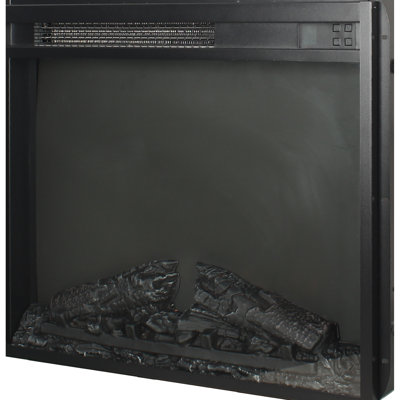 23" Electric Fireplace Insert, Realistic Flame, Remote Control, Timer, Overheat Protection, 1400W Heat, 5000 /H, 11 Temp Settings, 4 Adjustable Brightness Levels, Compatible With 2000 - 2020