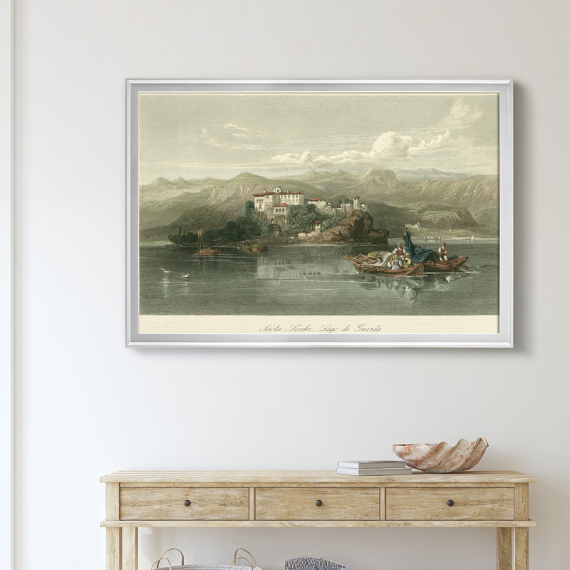 " Bay Of Baie, Italy ", Silver, 18" H x 24" W x 1.25" D
