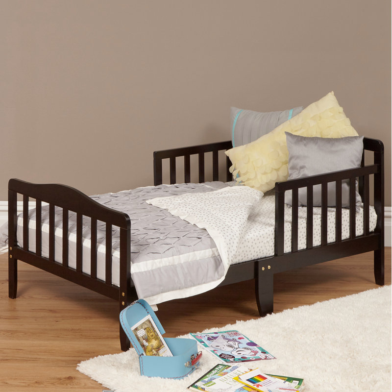 Lit pour enfant en bois massif Fellipe, Espresso