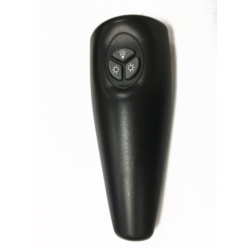 Black Adjustable Electric Outdoor Heater with LED and Remote