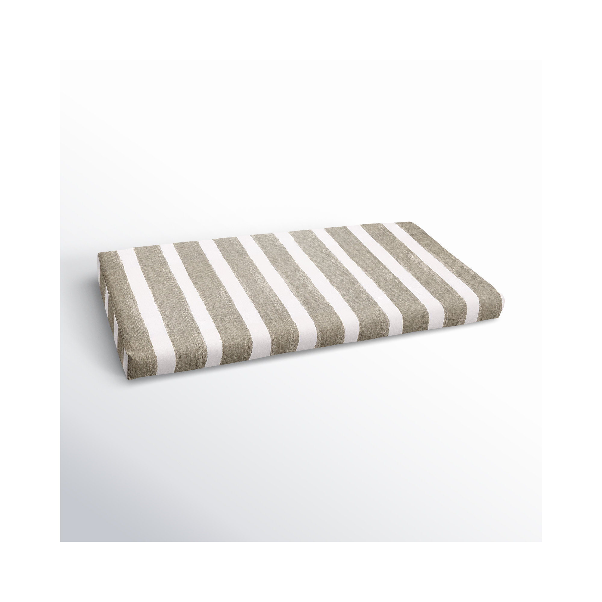 Gia Striped Indoor/Outdoor Bench Cushion, 48" W x 19" D