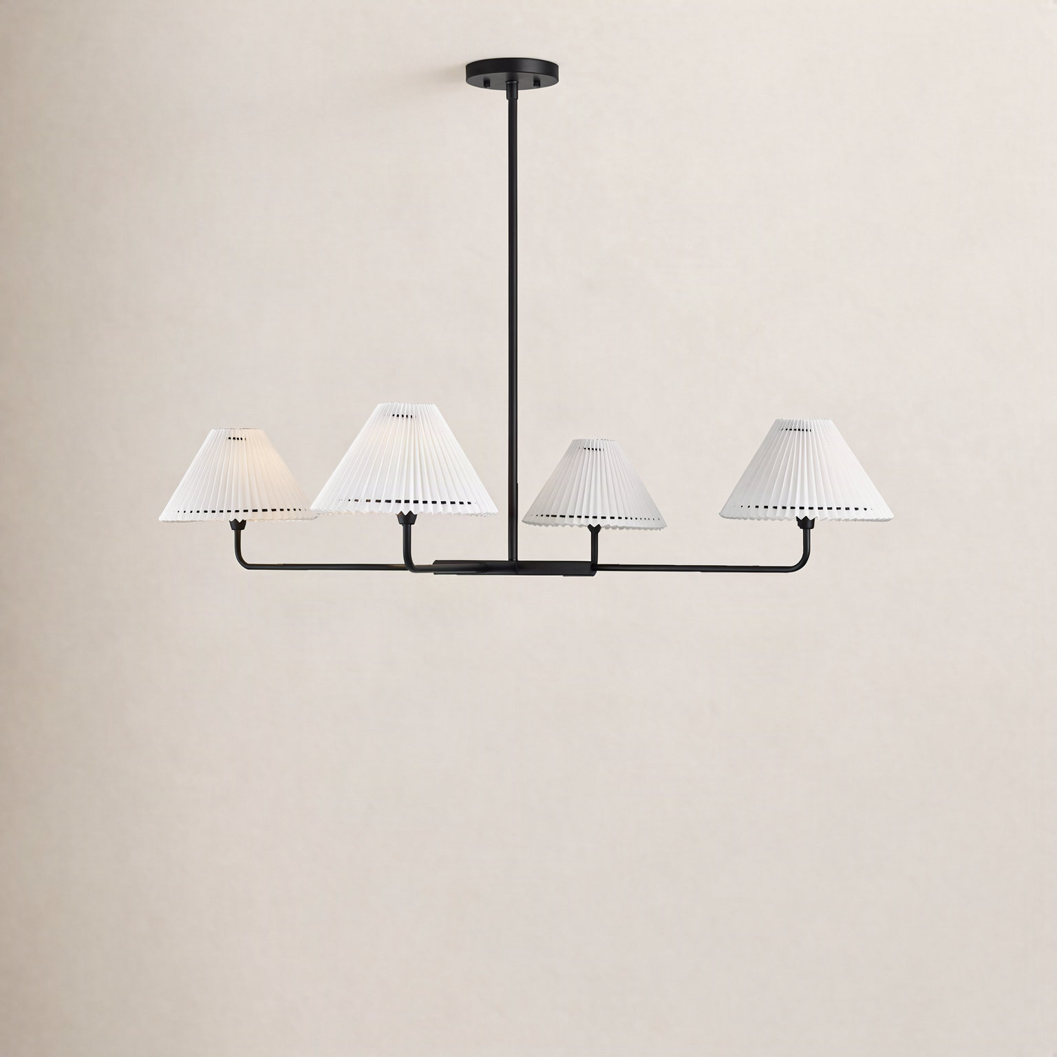 Pearson 4-Light Chandelier, Matte Black