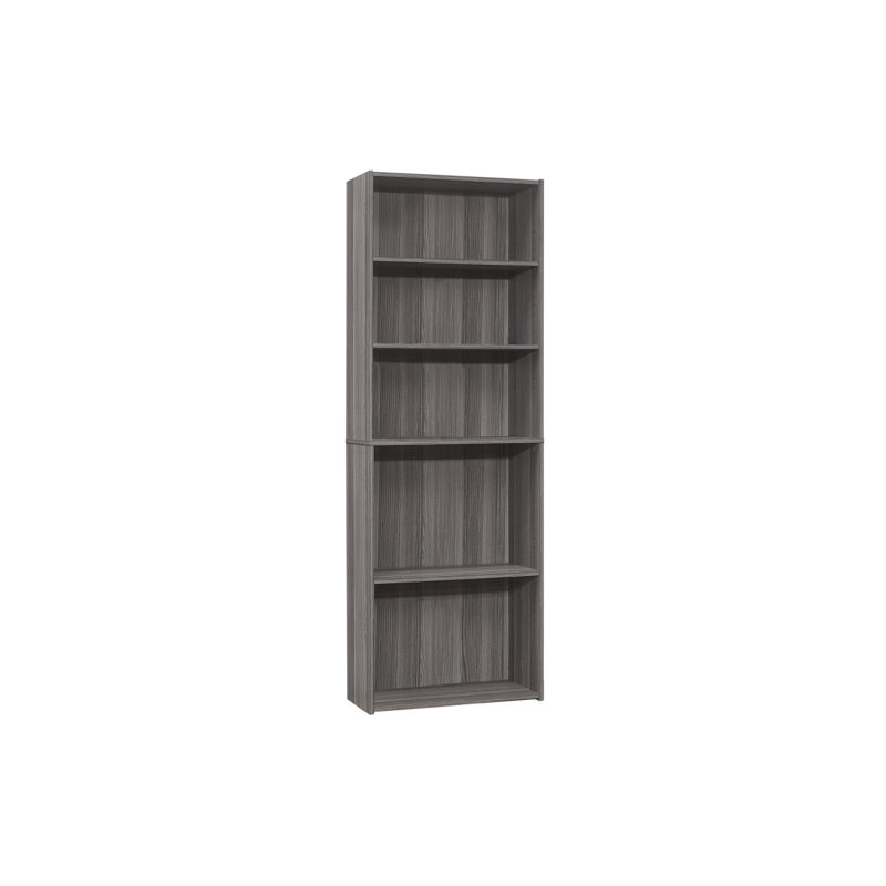 Bibliothèque polyvalente à 6 niveaux pour le bureau et la chambre à coucher, Espresso