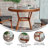 Rylan Indoor/Outdoor Commercial Glass Top Bistro Table-1262196681