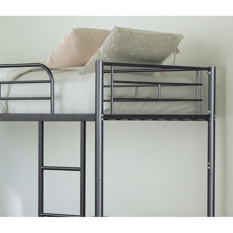Structure simple en métal de style contemporain avec échelle attachée, Noir, noir, noir, noir