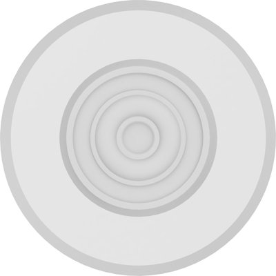 Standard Grayson Bullseye Rosette with Beveled Edge