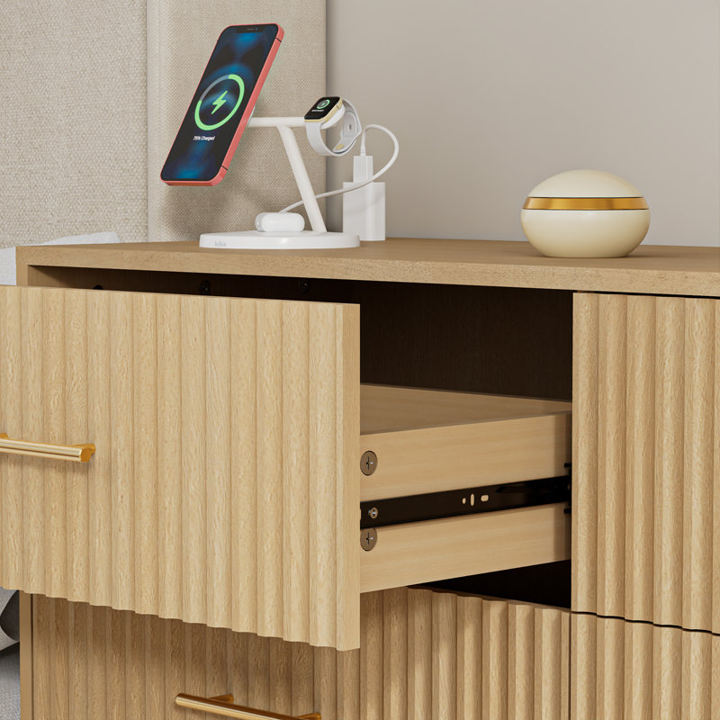 6 - Drawer 47.24 '' W Dresser, Natural