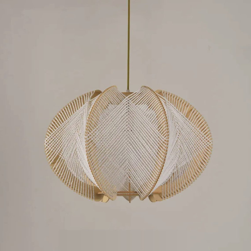 Allice 1 - Light Natural Chandelier Pendant