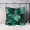 Abstract Green Marble Geode Pattern - I Modern Throw Pillow Cover