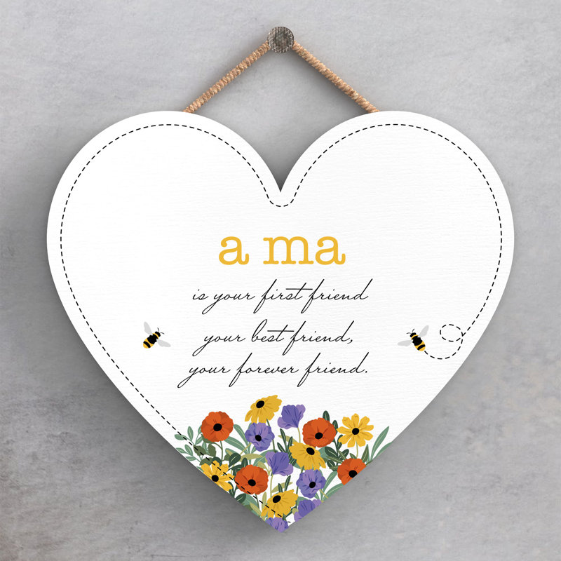 Words And Text Wall Decor, 16cm H x 17cm W x 0.9cm D