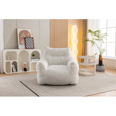 Grand fauteuil à billes en tissu rembourré d'éponge