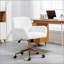 Fauteuil de bureau luxueux en forme de lapin artificiel avec base en métal doré, réglable et pivotant, pour plus de confort et de style-863043560-863043562