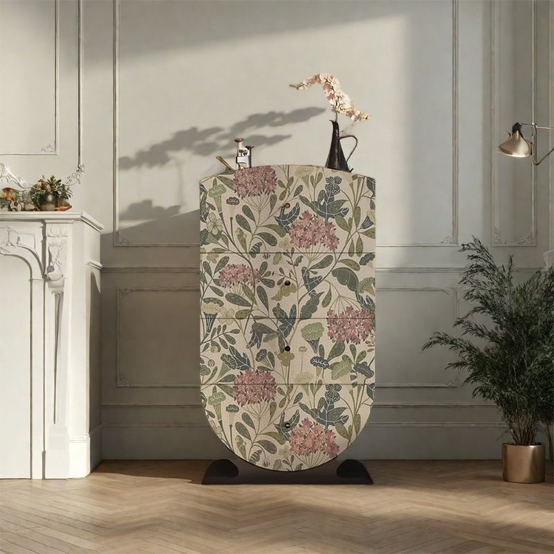 Pine Storage Cabinet with Spacious Top