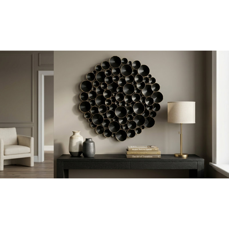 Handmade Glam Abstract Wall Decor on Metal