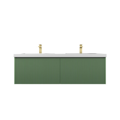 Meuble-lavabo flottant à double cuve Annaliya