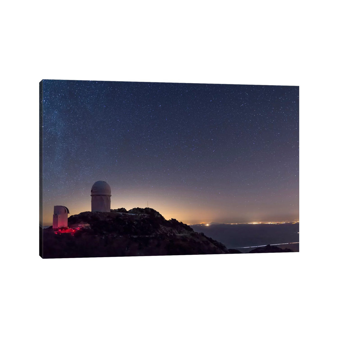 The Mayall Observatory At Kitt Peak On A Clear Starry Night by John Davis - Wrapped Canvas Print
