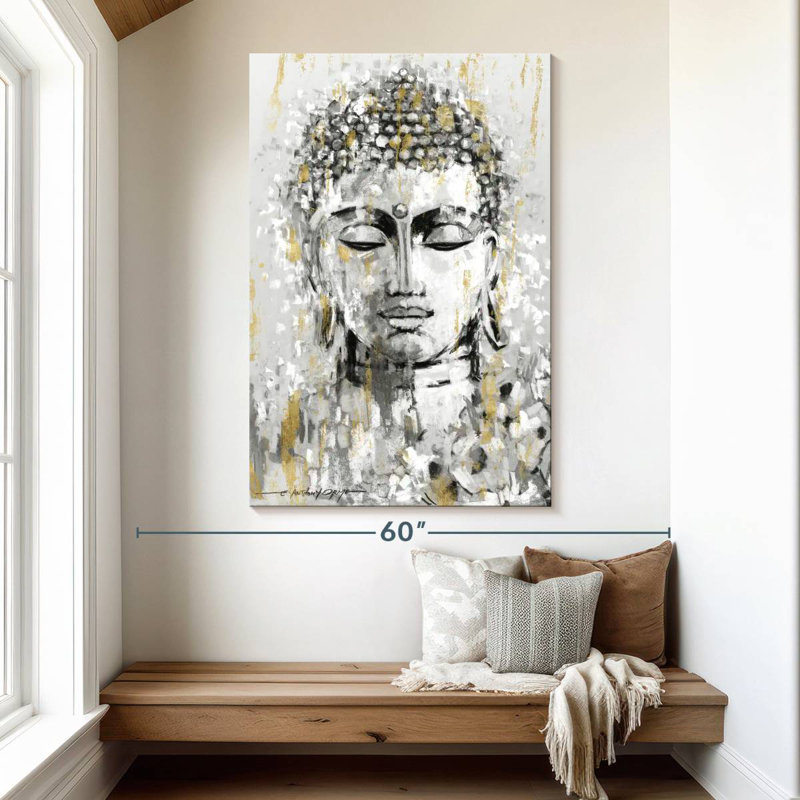 Leisha Simmering Buddha, 51" H x 34" W