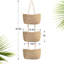 3-tier Woven Cotton Wall-mounted Storage Organizer Bag-2117374406
