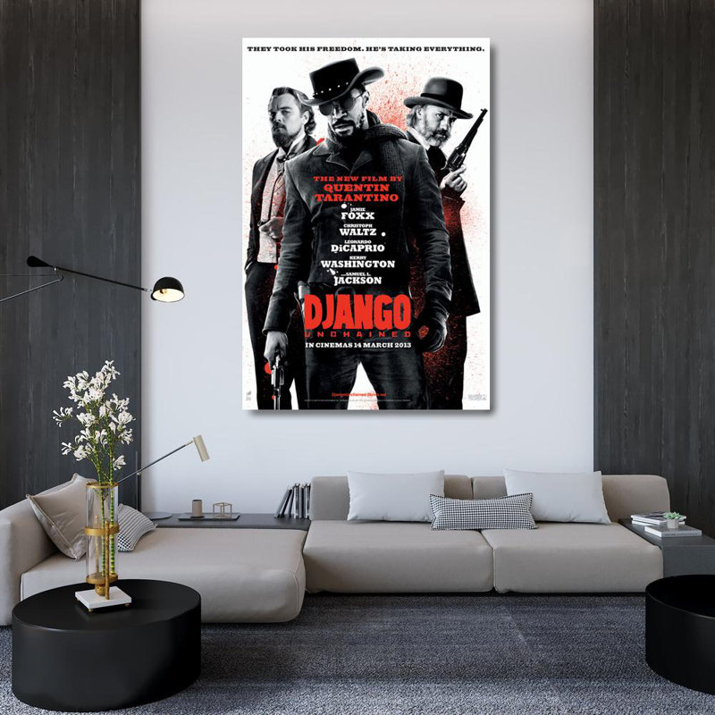 Django déchaîné, H 48 po x l 32 po