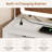 White and Gold Vanity Desk Set with LED Mirror & Lights, 4 Drawers, Power Outlets, Upholstered Stool | Makeup Dressing Table for Bedroom-446884591