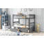 Lit superposé simple au-dessus de simple avec tiroirs, lits convertibles-1691023956