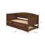 Lit de jour simple avec couchette Fallbrook