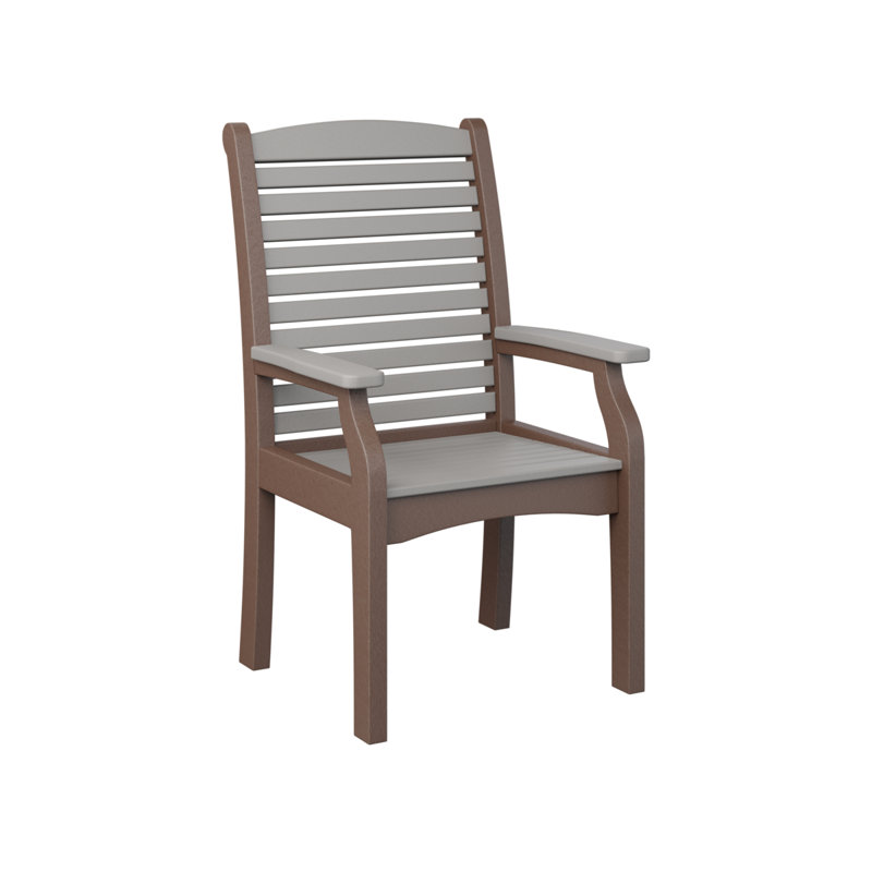 Chaise de terrasse classique Berlin Gardens, Light Gray/Chocolate Brown