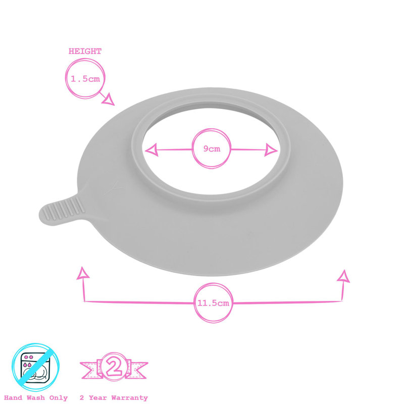 Tiny Dining Children's Bamboo Bowl Suction Cup, Orange