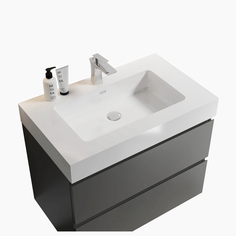 Meuble-lavabo simple l 30 po x P 18 po x H 25 po