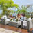 4 - Person Patio Conversation Set with Cushions-70445303-70445302