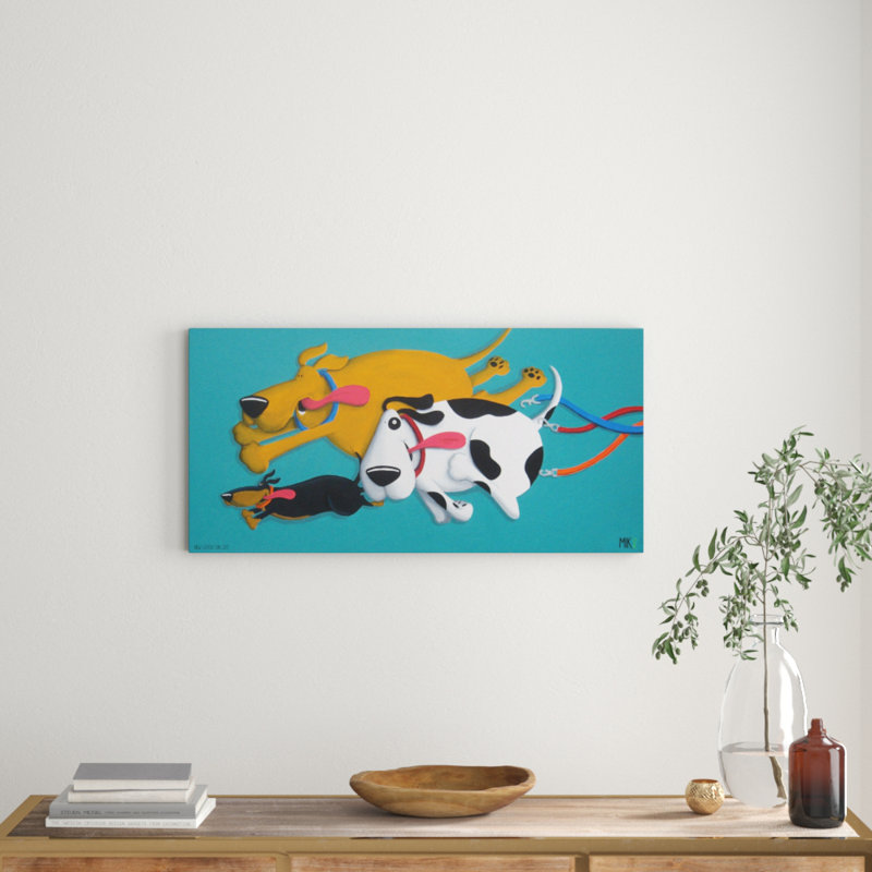 New Leash on Life 1 Piece Wrapped Canvas Wall Art, 30cm H x 61cm W x 3.81cm D