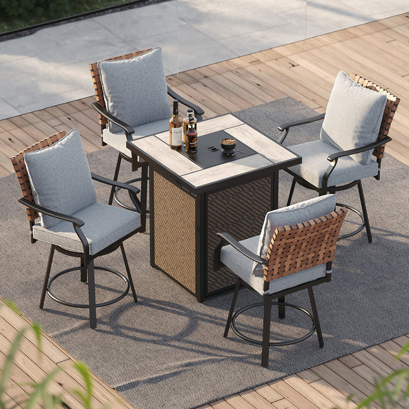 Tansi Herder 5-Piece Wrought Steel Bar Set