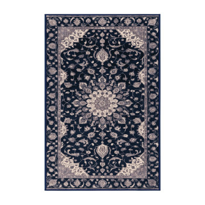 Machine Washable Tabriz Gray Area Rug