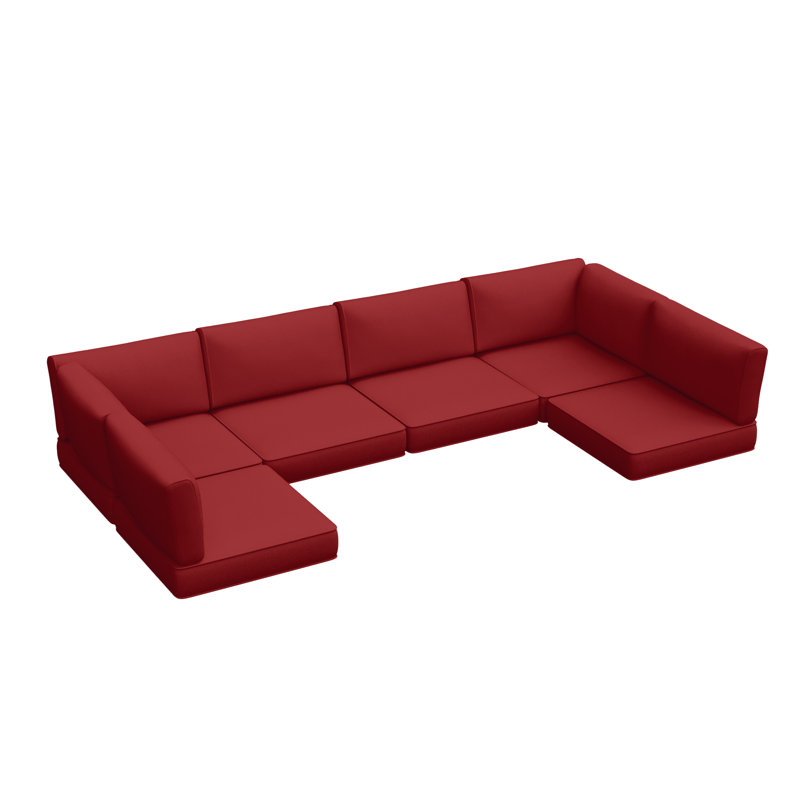 14-Piece Outdoor 3.5'' Replaceable Cushion Set Seat/Back Cushions Weather-Resistant Patio Conversation Seating Cushions For Backyard/Deck（Cushions Only without Sofa）