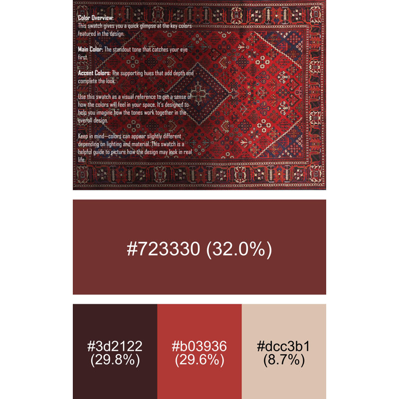 Henny Oriental Indoor Rug, Rectangle 8' x 10'