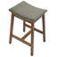Upholstered Counter Stool with Solid Wood Frame-1843288028