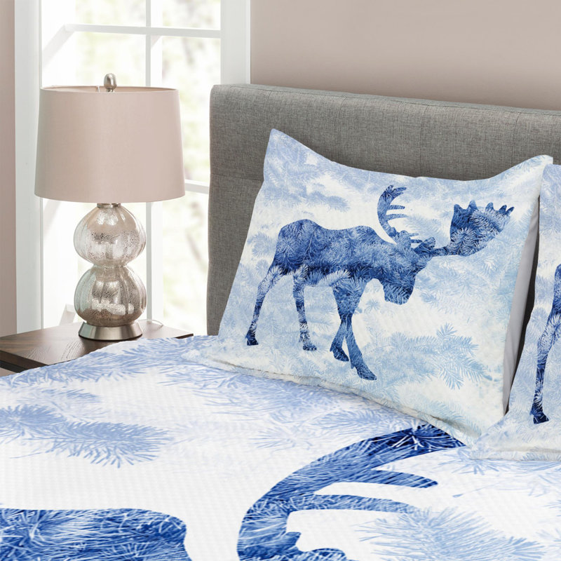 Rustic Polyester Coverlet, King Coverlet + 2 Shams