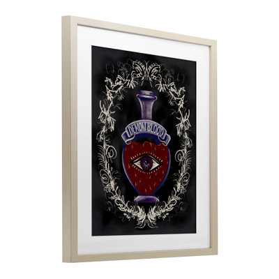 Reproduction sous verre Demon