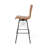 Rikhil Swivel Upholstered Faux Leather Counter Stool with Iron Frame-62173289-62173291