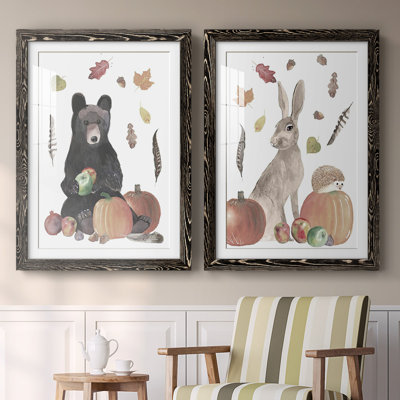 «Cute Autumn Forest I», reproduction encadrée de qualité supérieure - prête à accrocher