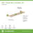 Dia 18" Wall Mounted Double Towel Bar-42032787