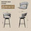 Ensemble de 2 chaises de bar pivotantes à 360 ° (sans la table)