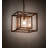 1 - Light Brown Square/Rectangle Pendant