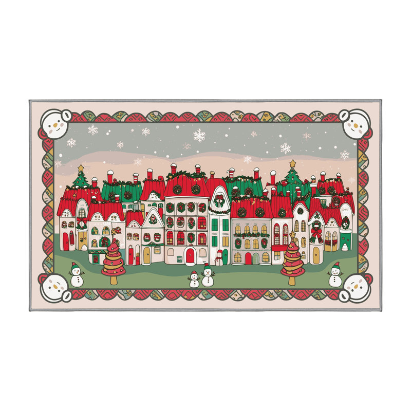 Tapis vacances de Noël The Holiday Aisle®, Rectangle 6 pi x 9 pi