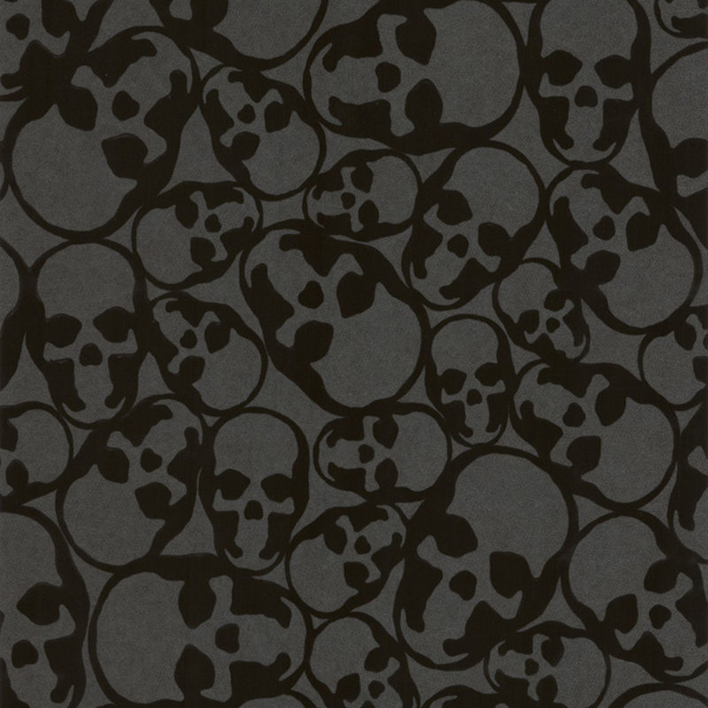 Rouleau de papier peint abstrait 20,5 po Tillo Skulls
