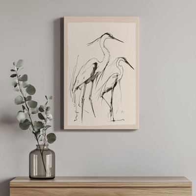 «Two Herons» par Nadja, reproduction d'art