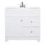 Ensemble de meuble-lavabo simple 36 po avec évier, dosseret et robinet 3 trous Eristen