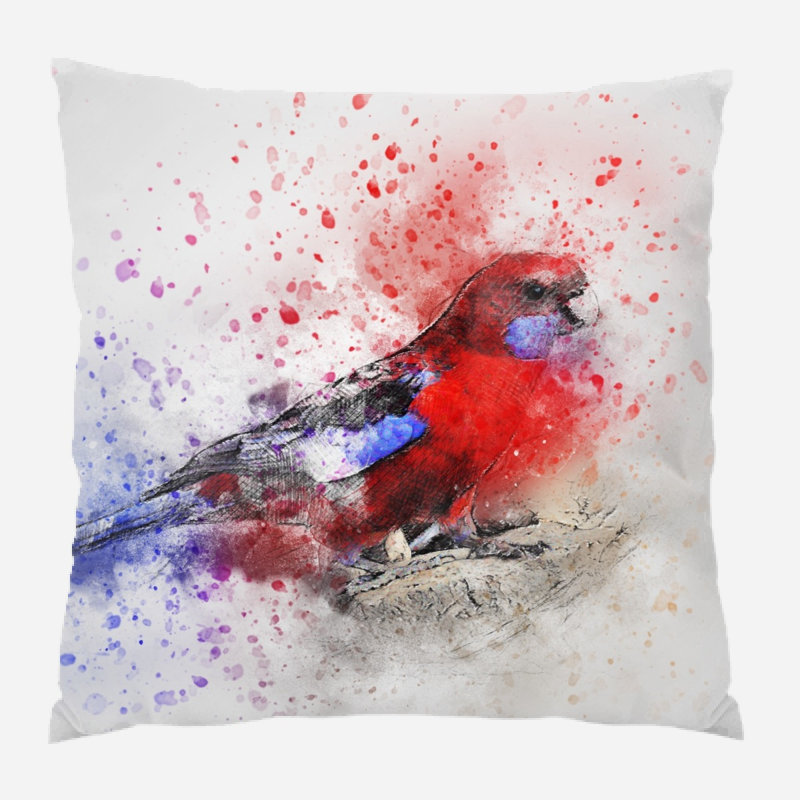 Coussin oiseau Bourg, Microsuède, Intérieur