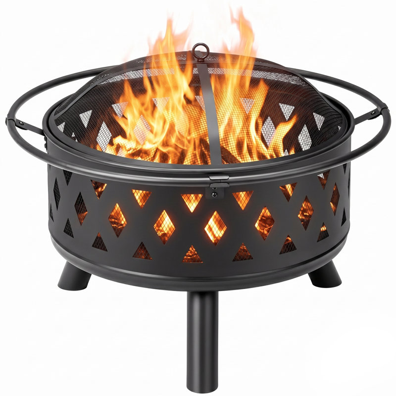 Patio 30 in. Round Steel Fire Pit